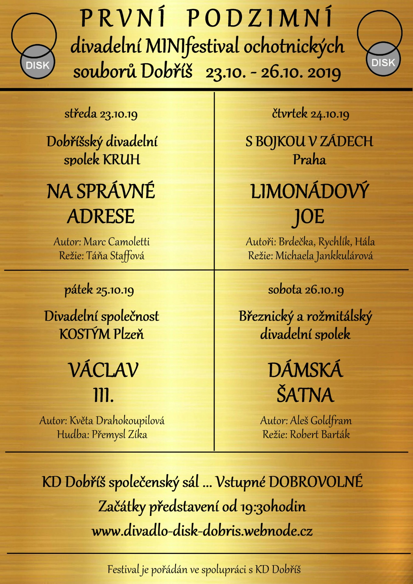 1. Podzimní festival 2019